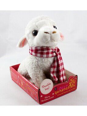 Our Generation Merry Holiday Lamb Plush Toy w/ Scarf Posable Legs 2025
